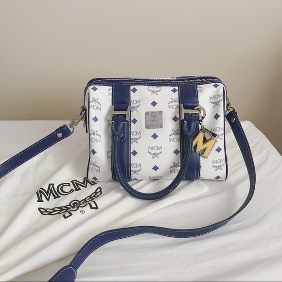 | MCM | Visetos Crossbody Boston Bag with Charms | - Picture 11 of 17